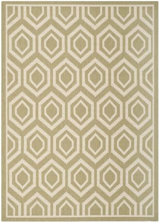 Safavieh Alfombra verde/beige 160 x 231 cm