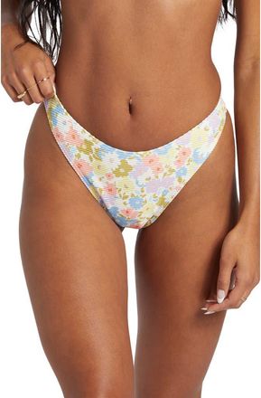 Billabong Dream Chaser Tanlines Hike Bikini Bottoms in Pink Multi at Nordstrom, Size X-Large