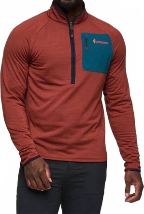 Cotopaxi Mens Otero Fleece Half-Zip Pullover In Rusty