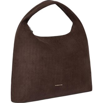 Mani&egrave;re De Voir Aubin Braided Suede Hobo Bag in Brown at Nordstrom