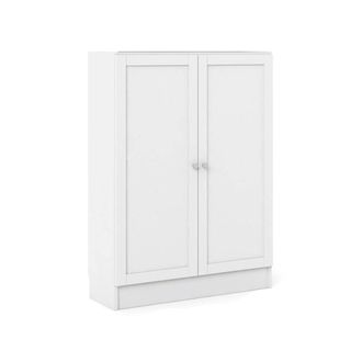 Dmora Zapatero Ambre, Zapatero, Armario De Entrada Multiusos, Zapatero, 79x28 H107 Cm, Blanco - Dmora