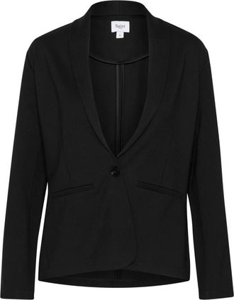 Saint Tropez Zwarte Blazer voor Vrouwen - Dames - Blazers - Zwart - M - Jassen