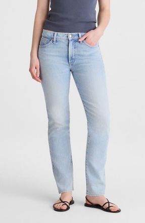 Madewell The Jules Slim Straight Jeans in Foster Wash at Nordstrom, Size 26