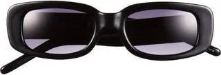 Vince Camuto 117mm Gradient Rectangular Sunglasses in Black at Nordstrom Rack