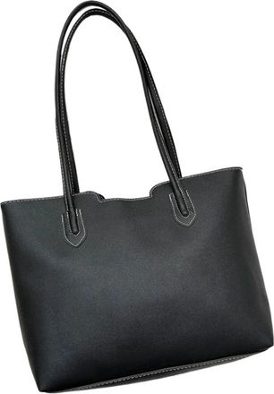 Generic Compatible For Womens Texture Handbag, Single Shoulder Underarm Bag, Tote Bags(Black)