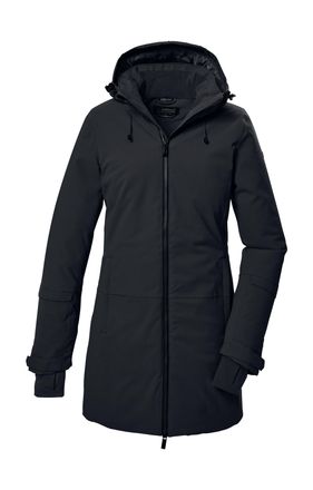 Killtec Parka KILLTEC KOW 307 WMN PRK, Damen, Gr. 46, schwarz, Oberstoff: 100% Polyester, Futter: 100% Polyamid, Wattierung: 100% Polyester (recycelt), Jacken