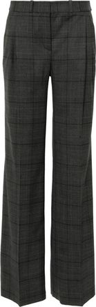 Coperni wide-leg tailored trousers - women - Virgin Wool/Elastane/Viscose/Cupro - S - Grey