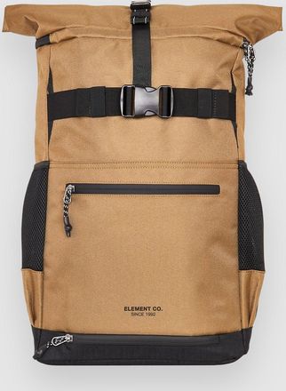 Element Ground Skate Roll Top Rucksack braun