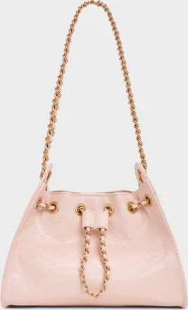 Charles & Keith Duo Quilted Drawstring Bucket Bag