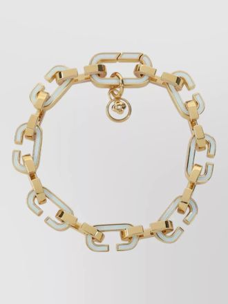 Casablanca enamel c link chain gold bracelet