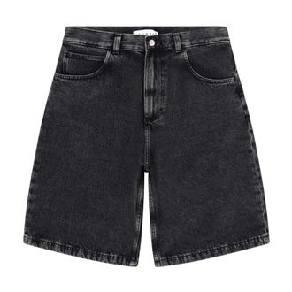 Edwin I Worker Short - Heren - Denim shorts - Zwart - W32 - Katoen - Korte Broeken
