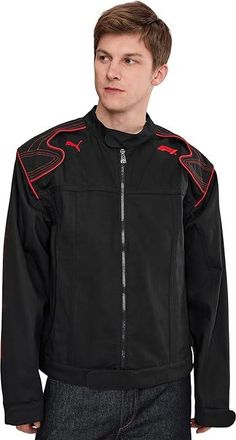 Puma Formula 1 Lifestyle Racing Jacket Mens Jacket PUMA Black 1 : 2XL, Polyester