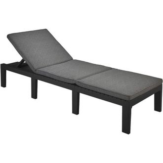 Progarden Cama Resina Haiti Antracita + Cojin