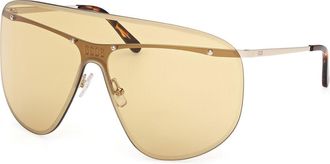 GCDS GD0072 32J Mens Sunglasses Gold Size 99