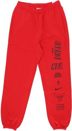 Nike Fleece Trainingsbroek - Heren - Trainingsbroeken - Rood - XL - Katoen - Fitness