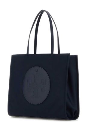 Tory Burch Womens Midnight Blue Fabric Small Ella Shopping Bag Newnavy Borse A Mano