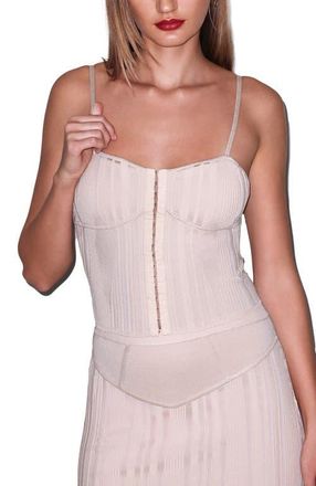 Fleur du Mal Hook-Up Rib Cami in Tahini at Nordstrom, Size X-Small