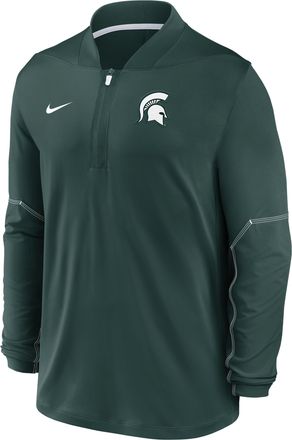 Nike Michigan State Sideline Nike Mens Dri-FIT College 1/2-Zip Top in Green | 03BA024NMST-UCQ