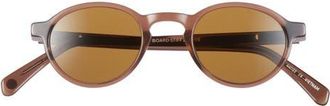 Eyebobs Board Stiff 43mm Round Polarized Sunglasses in Brown Sugar /Polarized Brown at Nordstrom