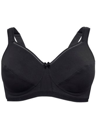 Sheego B&uuml;gelloser BH SHEEGO, Damen, Gr. 11,5, Cup C, schwarz, 95% Baumwolle, 5% Elasthan, BHs B&uuml;gelloser BH
