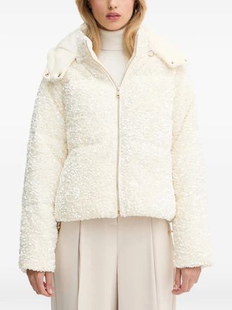 Fracomina Donsjack met afneembare capuchon - Beige