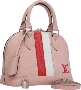 Louis Vuitton Tweedehands leren handtassen - Dames - Vintage Handtas - Roze - ONE Size - Leer - Vintage