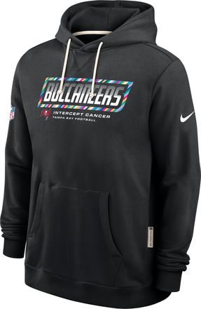 Nike Tampa Bay Buccaneers Crucial Catch Sideline Standard Issue Nike Mens Dri-FIT NFL Pullover Hoodie in Black | 03AZ00AZUV-F9R