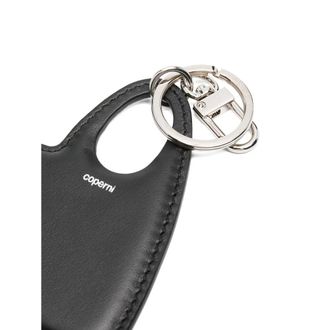 Coperni Heart-Shaped Leather Key Case - Black