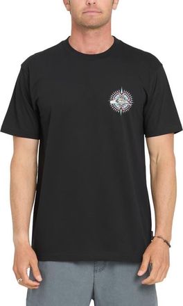 Quiksilver Shooting Star Short Sleeve Graphic T-Shirt in Black at Nordstrom, Size Xx-Large