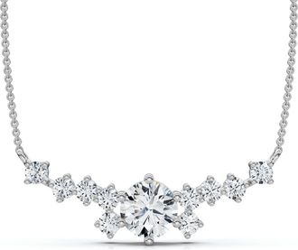 Pompeii3 1Ct Twilight Diamond Necklace 14k Gold Lab Grown EF/VS