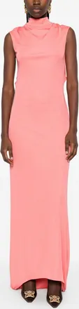 Tom Ford Womens Long Dress Pink Viscose
