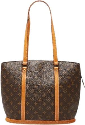 Louis Vuitton Pre-owned Monogram Tote Bag - Dames - Vintage Shopper - Bruin - ONE Size - Leer - Vintage