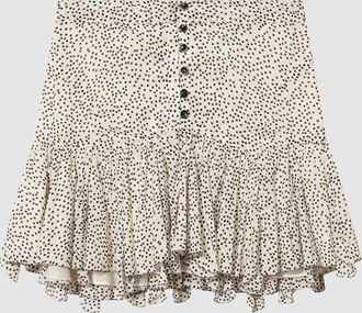 Isabel Marant Jupe Daneen Ecru Black