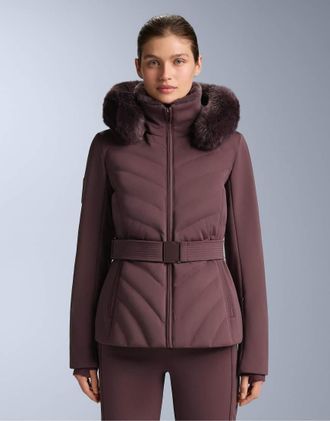 Oysho Primaloft - Giacca da sci super aderente resistente allacqua rossa-Rosso