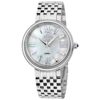 Gevril Group Genoa Diamond Mother of Pearl Dial Ladies Watch 12530