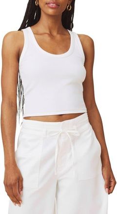 Splendid Roma Cotton Blend Tank in White at Nordstrom, Size X-Large