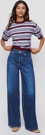 Rag & Bone Sofie Miramar Terry High Rise Wide Leg Jeans