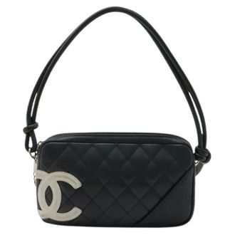 Chanel Pre-owned Shoulder Bags, female, Black, Size: ONE SIZE Pre-owned Ligne Cambon Shoulder Bag