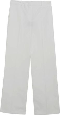Fendi Wide Trousers, female, White, Size: XS Technical Canvas Trousers