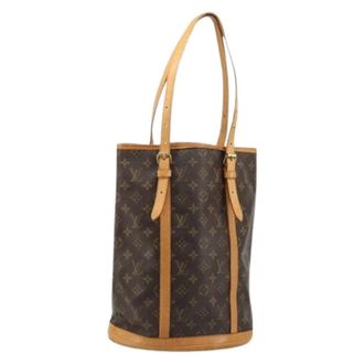 Louis Vuitton Pre-owned Bucket Bags, female, Brown, Size: ONE SIZE Pre-owned Bucket GM Shoulder Bag