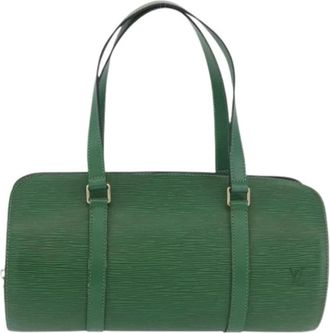 Louis Vuitton Pre-owned Handbags, female, Green, Size: ONE SIZE Pre-owned Soufflot Handbag