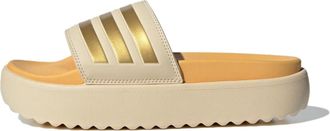 adidas (WMNS) adidas Adilette Platform Slides Asia Sizing Crystal Sand Gold Metallic IF3422