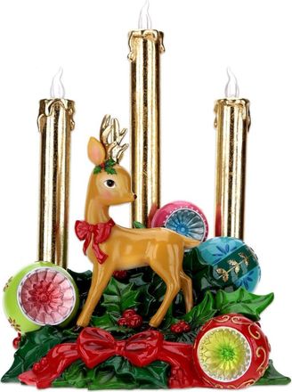 Mark Roberts Lighted 3Tier Christmas Candle in Gold at Nordstrom