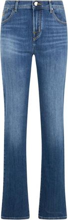 Moorer Joan - Dames - Bootcut Jeans - Blauw - W30 - Katoen - Jeans