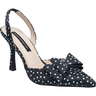 French Connection Betti Bow Slingback Heel in Black at Nordstrom, Size 10