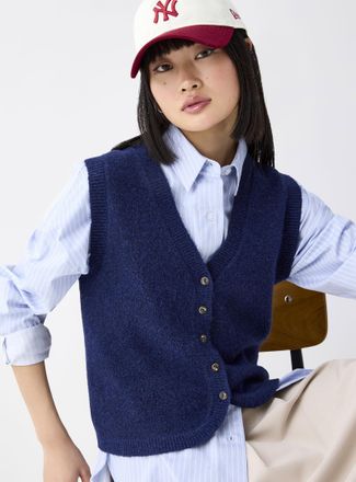 Twik Womens Plush knit vest