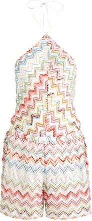 Missoni Zigzag Intarsia Metallic-knit Playsuit - Multicoloured - 44 (UK14 / L)