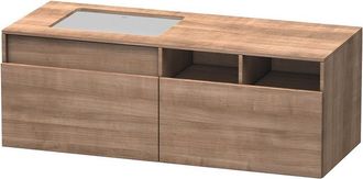 Duravit Duravit Durastyle, Mueble Bajo Pared 6885, 2 Cajones, Lavabo A La Izquierda, Para Empotrar El Lavabo Desde Abajo, 1400mm, Color (frente/cuerpo): Cerez