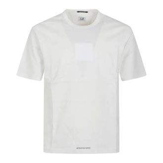 C.P. Company T-Shirts, male, White, Size: XL Metropolis Mercerized Jersey T-Shirt