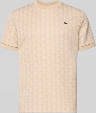 Lacoste Regular Fit T-Shirt mit Baumwoll-Anteil in Offwhite, Gr&ouml;&szlig;e XXXL